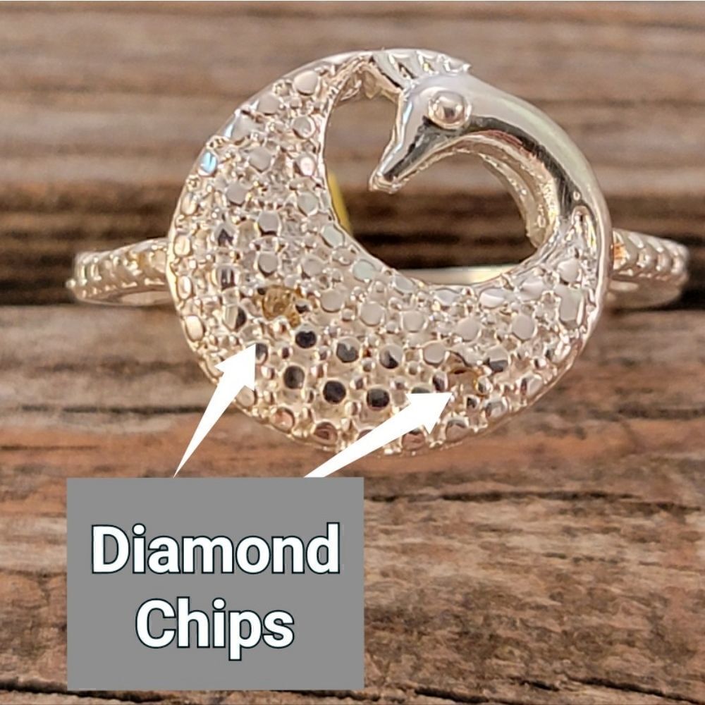 New Sterling Stylized Peacock Ring - Picture 3 of 5